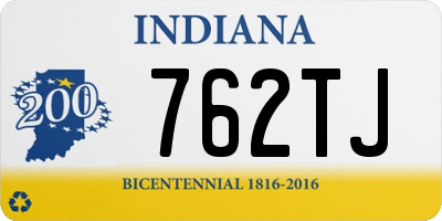 IN license plate 762TJ