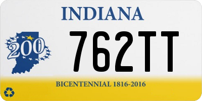 IN license plate 762TT