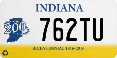 IN license plate 762TU