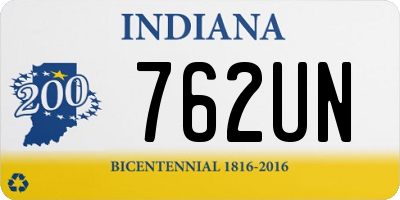 IN license plate 762UN