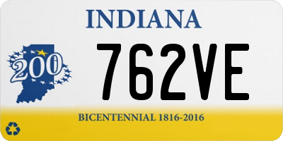 IN license plate 762VE