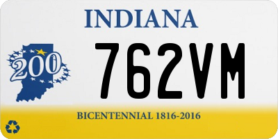 IN license plate 762VM