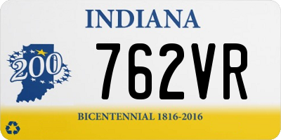 IN license plate 762VR