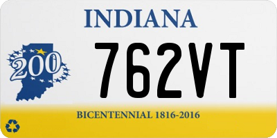 IN license plate 762VT