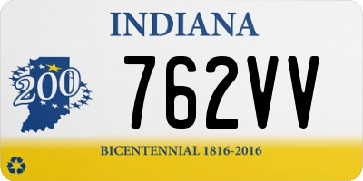 IN license plate 762VV