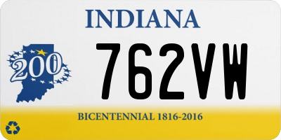 IN license plate 762VW