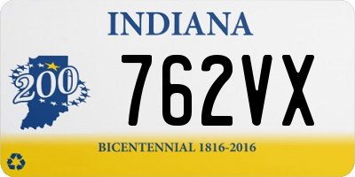 IN license plate 762VX