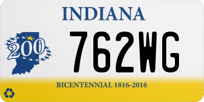 IN license plate 762WG