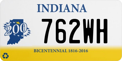 IN license plate 762WH