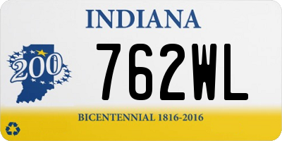 IN license plate 762WL