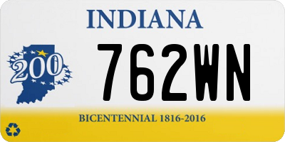 IN license plate 762WN