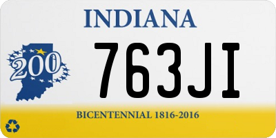 IN license plate 763JI