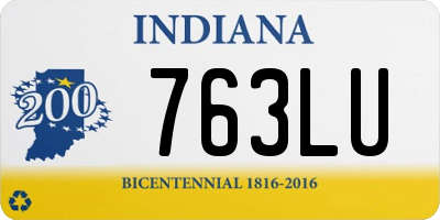 IN license plate 763LU