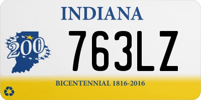 IN license plate 763LZ