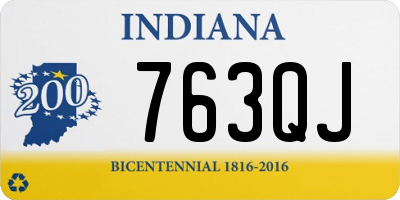 IN license plate 763QJ