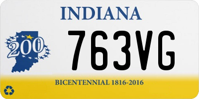 IN license plate 763VG