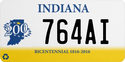 IN license plate 764AI