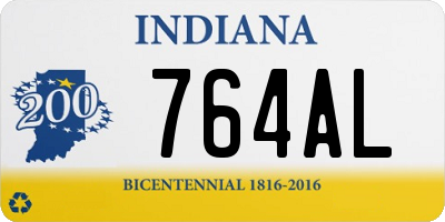 IN license plate 764AL