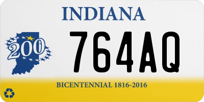 IN license plate 764AQ