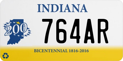 IN license plate 764AR