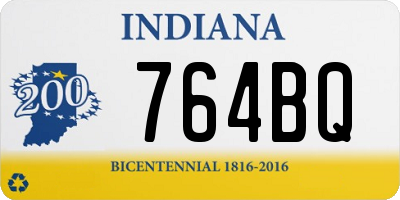 IN license plate 764BQ