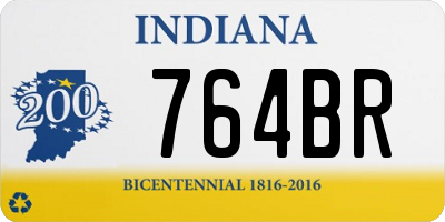 IN license plate 764BR