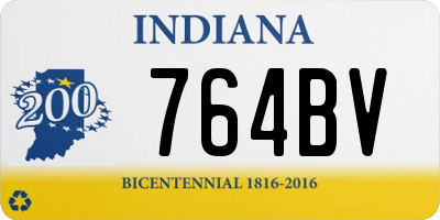 IN license plate 764BV