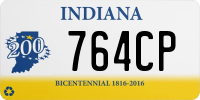 IN license plate 764CP