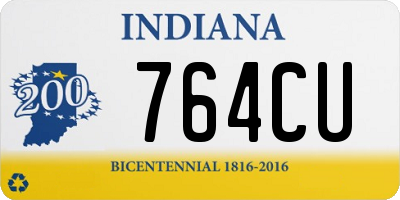 IN license plate 764CU