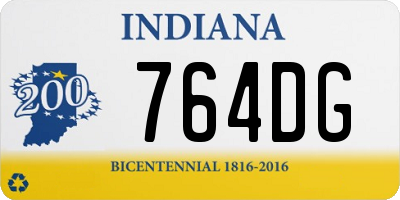 IN license plate 764DG