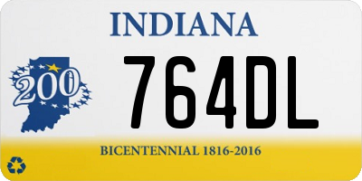 IN license plate 764DL