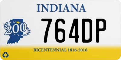 IN license plate 764DP