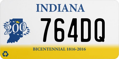 IN license plate 764DQ