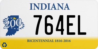 IN license plate 764EL