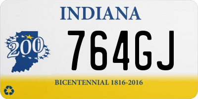 IN license plate 764GJ