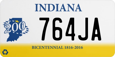 IN license plate 764JA