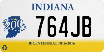 IN license plate 764JB