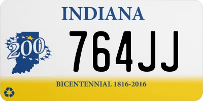 IN license plate 764JJ