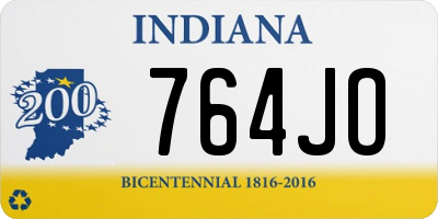 IN license plate 764JO