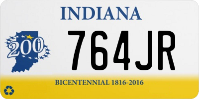IN license plate 764JR