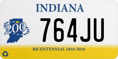 IN license plate 764JU