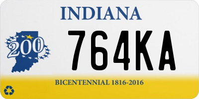 IN license plate 764KA