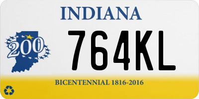 IN license plate 764KL