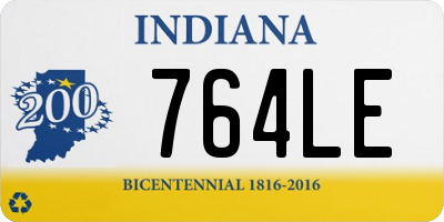 IN license plate 764LE