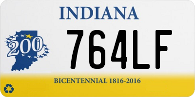 IN license plate 764LF