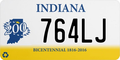 IN license plate 764LJ