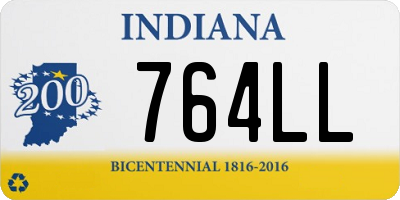 IN license plate 764LL