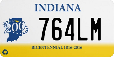 IN license plate 764LM