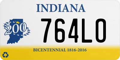 IN license plate 764LO