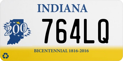 IN license plate 764LQ